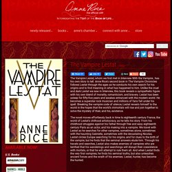 Welcome To Anne Rice.com!