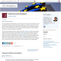 Welcome to EU-Analytics!