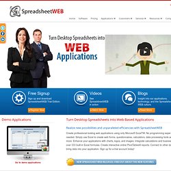Purchase SpreadsheetWEB Business Editions