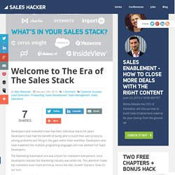 Welcome to The Era of The Sales Stack