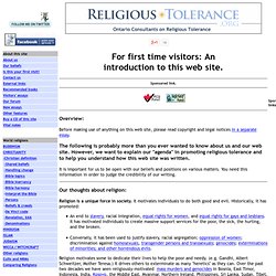 religious tolerance .org Welcome to the OCRT