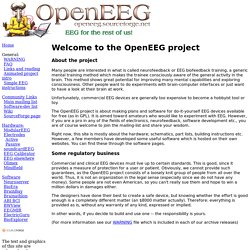 Welcome to the OpenEEG project
