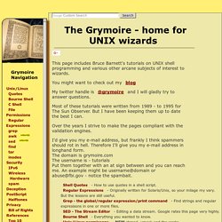 Welcome to The UNIX Grymoire!