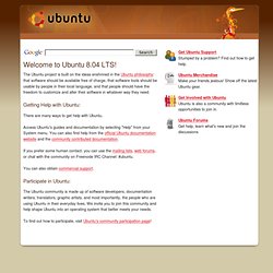 Bienvenue dans Ubuntu Hardy Heron !