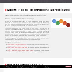Welcome to the Virtual Crash Course in Design Thinking