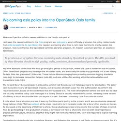 Welcoming oslo.policy into the OpenStack Oslo family - IBM OpenTech