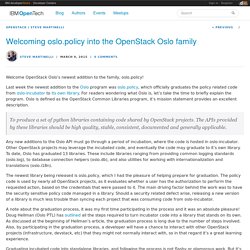 Welcoming oslo.policy into the OpenStack Oslo family - IBM OpenTech