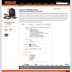 Hobart Welders - Products - Wire Feed Welders - Handler 140