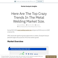 Here Are The Top Crazy Trends In The Metal Welding Market Size. – Market Analysis Insights