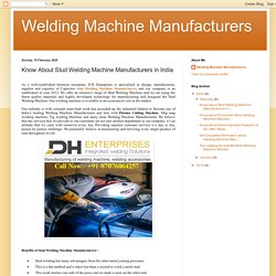 Stud Welding Machine Manufacturers in India