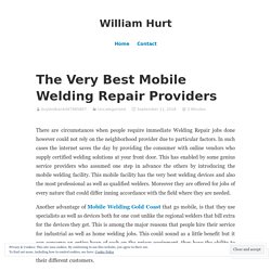 The Very Best Mobile Welding Repair Providers