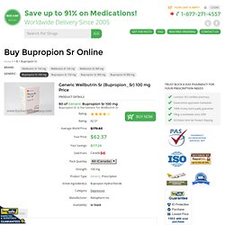 Generic Wellbutrin Xl (Bupropion Xl) 300 mg