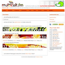 World Internet Radio - Multicultural & more from Berlin: multicult.fm ago