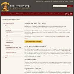 Wentworth Military Academy & College Military Academy Admissions » Wentworth Military Academy & College