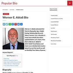 Werner E. Ablaß Net worth, Salary, Height, Age, Wiki - Werner E. Ablaß Bio