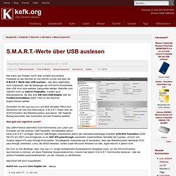 S.M.A.R.T.-Werte über USB auslesen - Blog