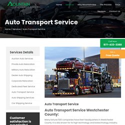 Auto Transport Service in Westchester County
