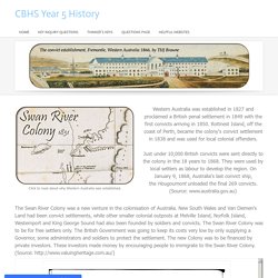 Western Australia - CBHS Year 5 History