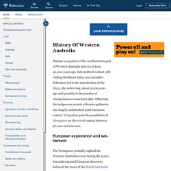 Western Australia - History