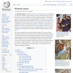 Western canon - Wikipedia