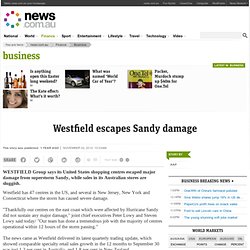 Westfield escapes Sandy damage