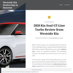 2020 Kia Soul GT Line Turbo Review