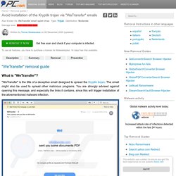 How to remove WeTransfer Email Virus - virus removal instructions (updated)