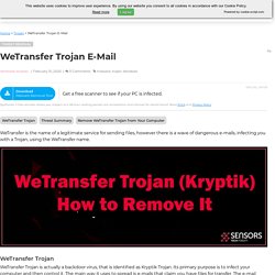 WeTransfer Trojan E-Mail Scam - How to Remove It