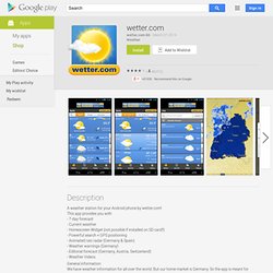 wetter.com - Android Apps auf Google Play
