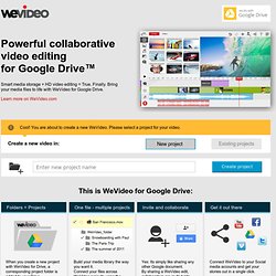 WeVideo - Collaborative Online Video Editor in the Cloud
