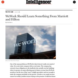 WeWork Should Learn Something from Marriott and Hilton