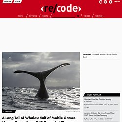 A Long Tail of Whales: Half of Mobile Games Money Comes From 0.15 Percent of Players