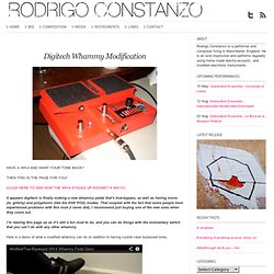 Instruments - Digitech Whammy Modification Guide