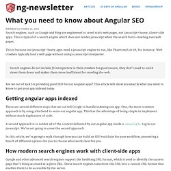 What you need to know about Angular SEO
