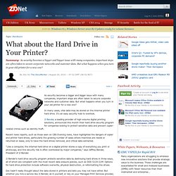 What about the Hard Drive in Your Printer?