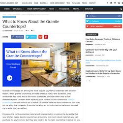 What to Know About the Granite Countertops? - Hint Web