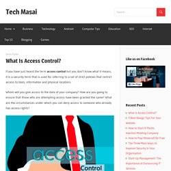 What Is Access Control? - Tech Masai