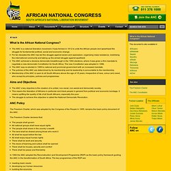 What is the African National Congress?