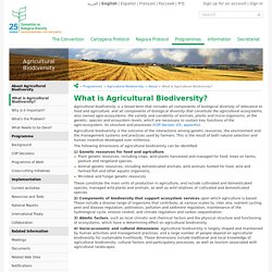 #2 What is Agricultural Biodiversity?