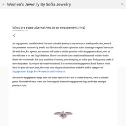 What are some alternatives to an engagement ring?