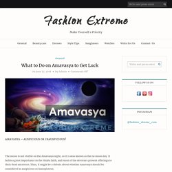 What to Do on Amavasya to Get Luck