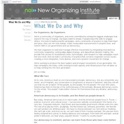 New Organizing Institute