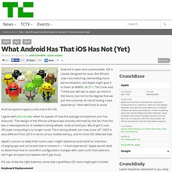 What Android Has That iOS Has Not (Yet)