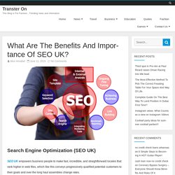 What Are The Benefits And Importance Of Seo UK?