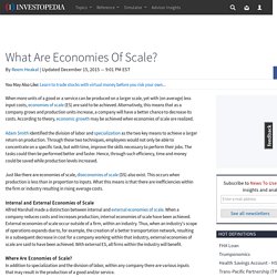 What Are Economies Of Scale?