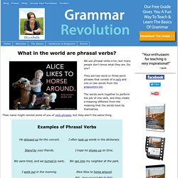 What Are Phrasal Verbs?