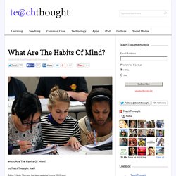 What Are The Habits Of Mind?