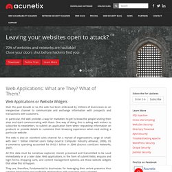 What Are Web Applications?