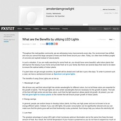 What are the Benefits by utilizing LED Lights