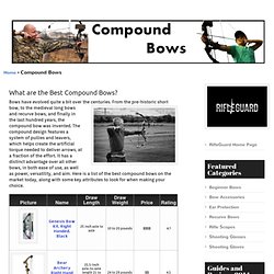 What are the Best Compound Bows?